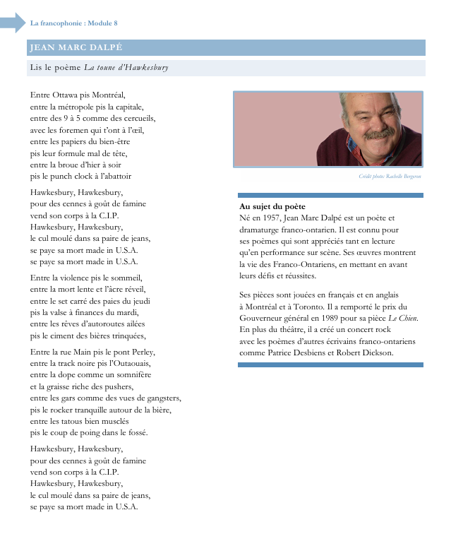 La francophonie – Module 8
